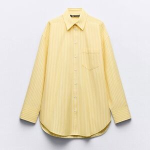 Zara Oversized Striped Shirt